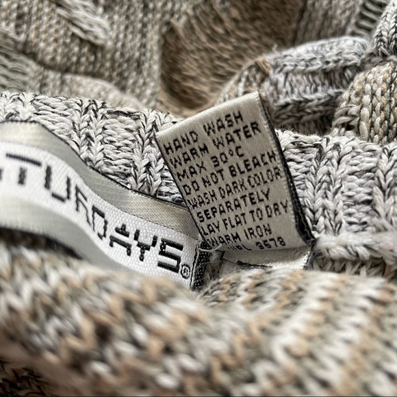 ❌ SOLD ❌ Vintage 80s Saturdays Textured Abstract Sweater Vest Size Medium - Picture 6 of 7